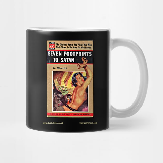 SEVEN FOOTPRINTS TO SATAN by A. Merritt –– Mug & Travel Mug by Rot In Hell Club